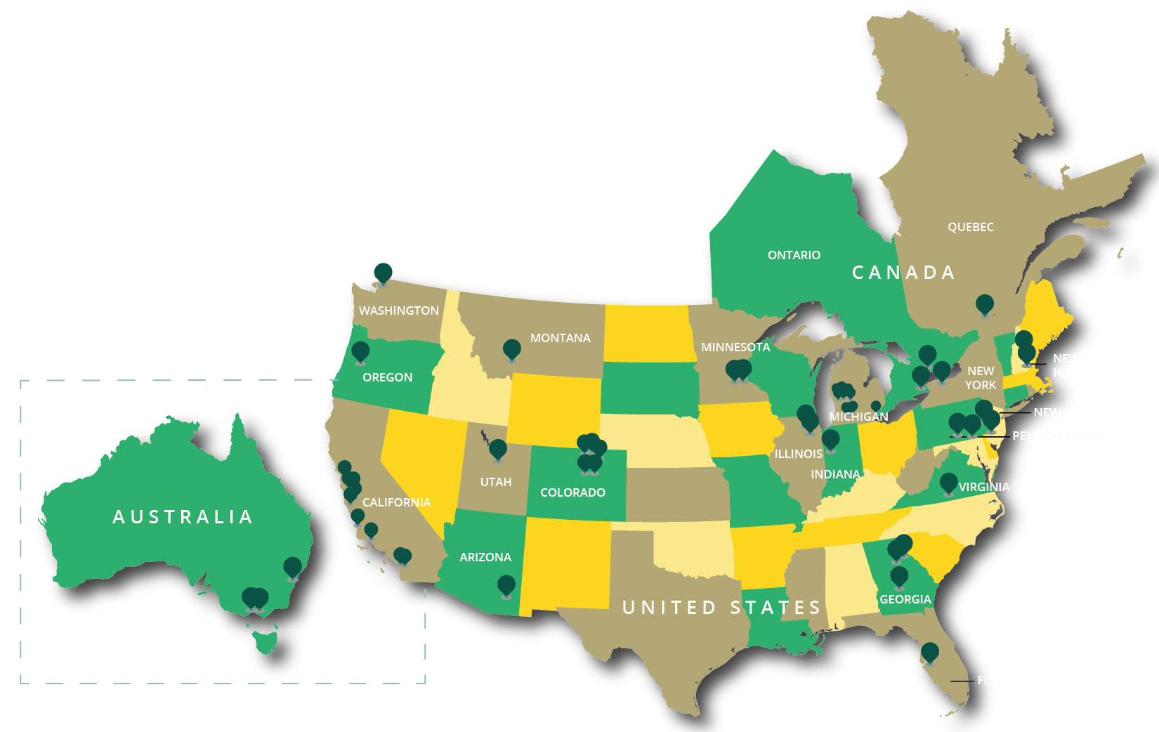 TPG customer map