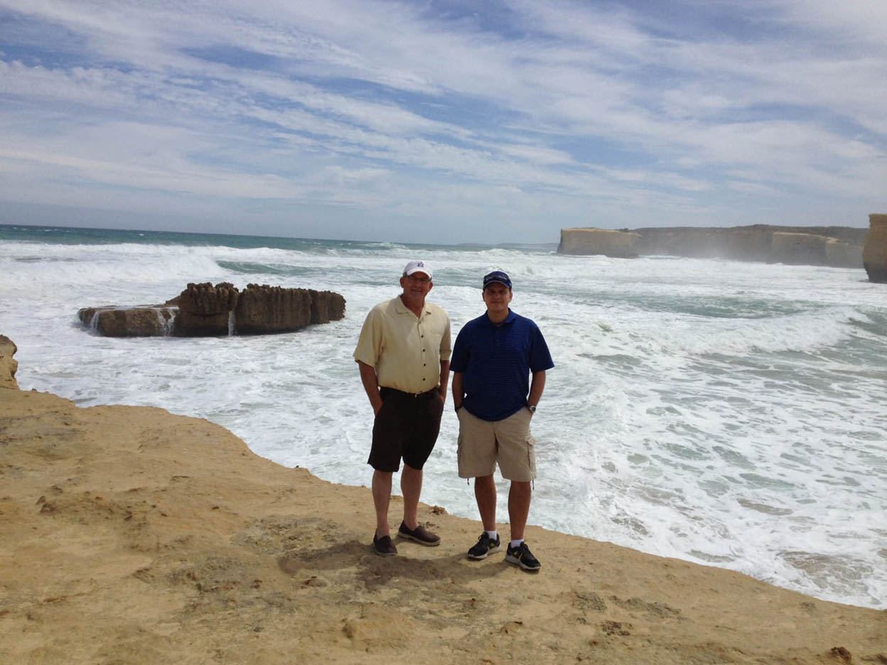 John Stallmer visiting international customer