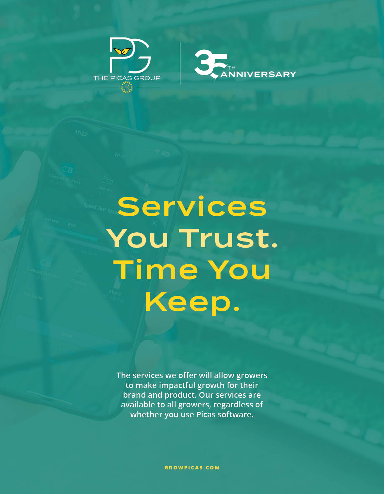 Services brochure cover